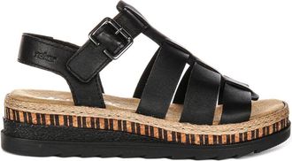 Rieker Black Womens Leather Trainers Stylish Comfort