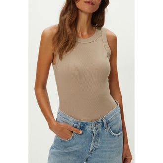 Michael Stars Halley Side Ruched Tank in Macadamia at Nordstrom, Size X-Small Regular