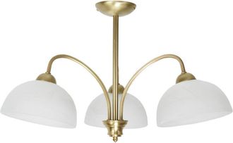 OEM L&aacute;mpara De Techo Tradicional Patinada Con Pantallas Blancas Limba 1-732