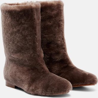 Gabriela Hearst Tina shearling mid-calf boots