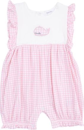 Angel Dear Bubbly Whale Romper in Ivory Pink at Nordstrom, Size 12-18M