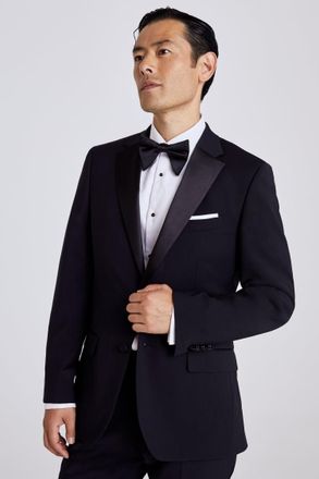 Moss Tailored Fit Black Notch Lapel Tuxedo Suit Jacket