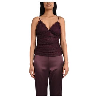 Pinko Pinko, Tops, Dames, Rood, S, Nylon, Fragola Top