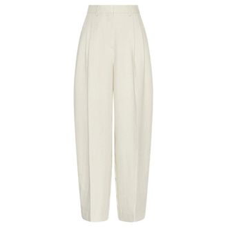 Moss Copenhagen Esteriane HW Pants - Dames - Broeken - Beige - Maat: L
