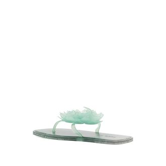 Farm Rio Square Open-Toe Sandal - Green
