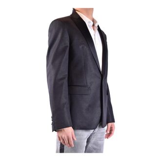 Dsquared2 Formal Blazer Jacket - Heren - Business blazers - Zwart - L - Leer - Kostuums