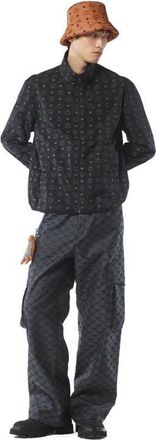 MCM Reversible Monogram Print Windbreaker in ECONYL in Black at Nordstrom, Size X-Large