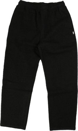 Stüssy embroidered-logo trousers - men - Acrylic/Wool/Polyester - S - Black