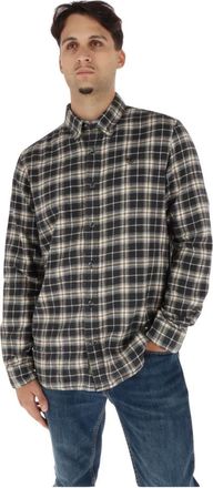 Timberland Recht katoenen geruite shirt - Heren - Casual Overhemden - Zwart - XL - Katoen - Overhemden