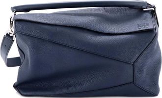 Loewe Puzzle Bag Leather Large satchel - Blauw