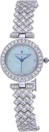 Christian Van Sant Womens Romana Blue Round 25mm