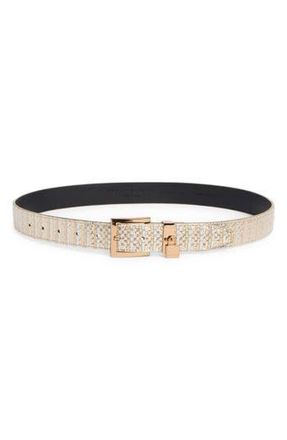 Kurt Geiger Metallic Faux Leather Belt in Gold Multi at Nordstrom Rack, Size X-Small/small