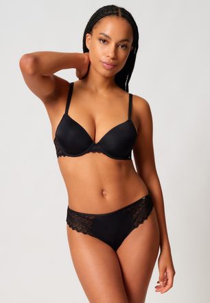 Skiny Schalen-BH SKINY Initialace, Damen, Gr. 75, Cup C, schwarz, Obermaterial: 85% Polyamid, 15% Elasthan. Cups: 100% Polyester. Spitze: 90% Polyamid, 10% 
