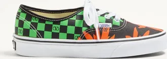 Valentino Garavani Valentino Garavani And Vans Low-Top Fabric Trainer With VLogo Checkerboard Print And Tropical Leaves Print Wo