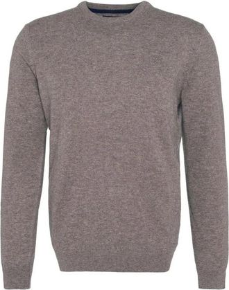 Barbour Rondgebreide trui - Heren - Ronde hals truien - Bruin - S - Wol - Truien & Vesten
