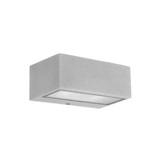 Netlighting Nemesis Aluminium 1 Light Outdoor Wall Light Grey IP44