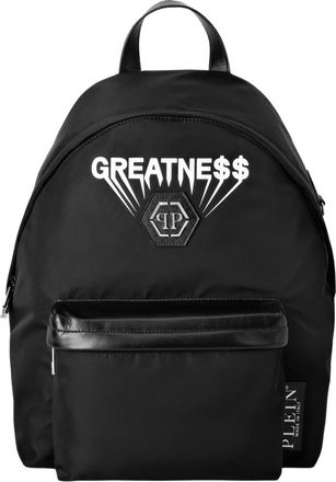 Plein Sport Backpack Hexagon - Heren - Rugtassen - Zwart - ONE Size - Katoen - Fitness