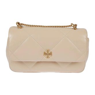 Tory Burch Shoulder Bags, female, White, ONE SIZE, Quilted Leather Chain Shoulder Bag