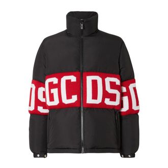 GCDS Giacca Puffer con Logo - - Jackets - Donna - Nero - XS