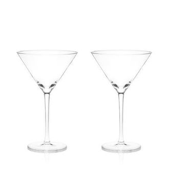 Viski Raye Crystal Stemmed Martini Glasses Set of 2 in Clear at Nordstrom