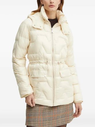 Patrizia Pepe puffer hooded jacket - White