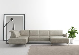 Sit&more Wohnlandschaft »Bailando U-Form« wahlweise mit Kopfteilverstellung und Vorziehsitz, motorisch