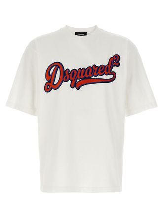 Dsquared2 Dsquared&sup2; Witte Katoenen T-Shirt