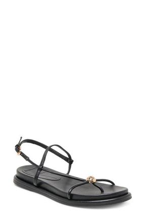 Dolce Vita Deane Strappy Sandal in Black Leather at Nordstrom, Size 8.5