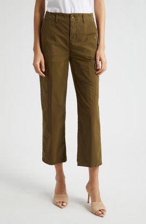 L'agence Zoella Stretch Cotton Crop Cargo Pants in British Khaki at Nordstrom Rack, Size 26