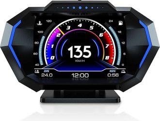 OEM Pantalla De Visualizaci&oacute;n Frontal, Obd2 + Gps + Modo De Control De Descenso De Pendientes - Pantalla Multiling&uuml;e - Unidades De Veloc&iacute;metro Conmutables