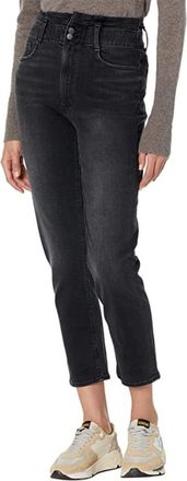 Joe's Womens Joes Jeans the Honor Gathered Waistband Black Straight Leg Crop JZZ90