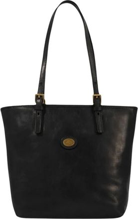 The Bridge Tassen, Dames, Zwart, ONE Size, Leer, Minimal Tote Bag