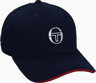 Sergio Tacchini Mens Sergio Tacchini Cortona Peaked Cap Maritime Blue/White - Black - Size: ONE size