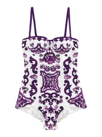 Dolce & Gabbana Print One-Piece Swimsuit