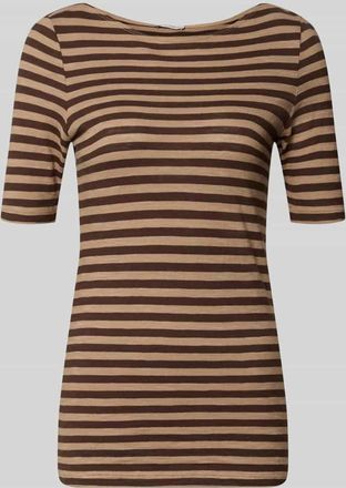 Marc O'Polo Regular Fit T-Shirt aus reiner Baumwolle in Mittelbraun, Gr&ouml;&szlig;e XXL