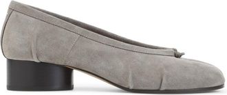 Maison Margiela Grey Suede Ballet Flats