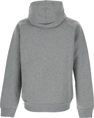 Autry Mens Grey Neoprene Hoodie With Dropped Shoulders Sweatshirts Sweater