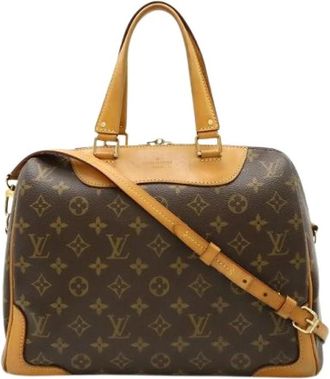 Louis Vuitton Pre-owned Vintage Canvas Handtas - Dames - Vintage Handtas - Bruin - ONE Size - Vintage
