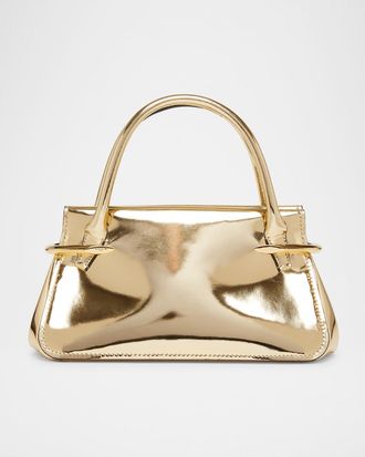 Givenchy Pinch Mini Shoulder Bag in Metallic Leather