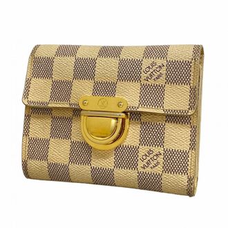 Louis Vuitton White Wallet (Tri-Fold) (Pre-Owned)