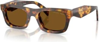 Prada Pillow Zonnebril - Dames - Zonnebrillen - Bruin - 50 MM - Accessoires