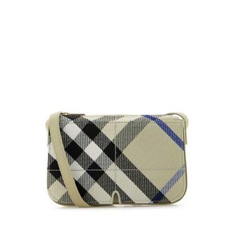 Burberry Embroidered Canvas Snip Crossbody Bag Lichen Borse A Tracolla