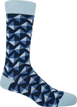 Peper Harow Triangle Mens Socks - Navy