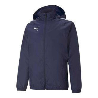 Puma Heren TeamLIGA Kleur Blok Anorak (Peacoat/Zwart)