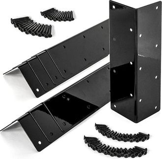 OEM Juego De 8 Escuadras De Madera Para Jardineras Elevadas (30-60 Cm), Macetas Y Contenedores De Flores/verduras. Dimensiones: 11 X 3 X 3 Cm. Escuadras D