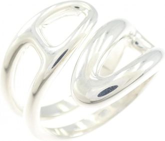 Herm&egrave;s Silver 925 Band Ring (Pre-Owned)
