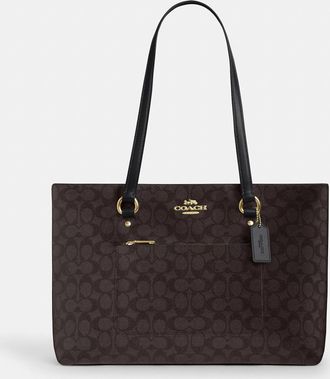 Coach Station Tote Bag In Signature Canvas