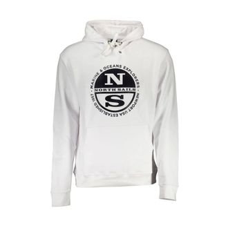 North Sails Hoodies & sweatvesten, Heren, Wit, M, Katoen, Hooded Sweatshirt
