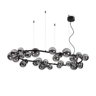 Netlighting PERLAGE 30 Light Globe Pendant Ceiling Light Black