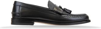 Gucci Heren Slip-On Loafers met Franjes - Heren - Loafers - Zwart - 46 EU - Leer - Schoenen